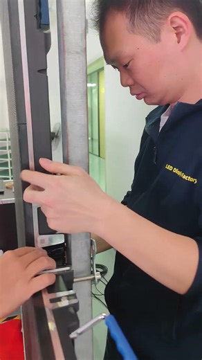 Watch How LED Display Cabinets Are Installed on Site #ledcabinet #linsnled #leddisplay