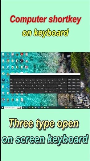 On-Screen Keyboard खोलने के 3 जादुई तरीके ✨ #ComputerTips #ushamicrosofttutorial #computer