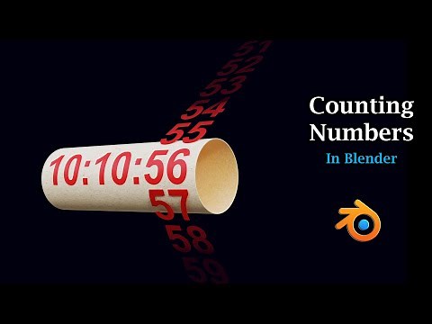 Counting Numbers In Blender | Auto Increment & Digital Clocks | Counters For 3D Comparison Videos