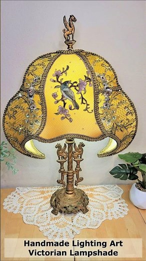 Making a Victorian Lampshade - Crystal Hayes EleganceLamps.com