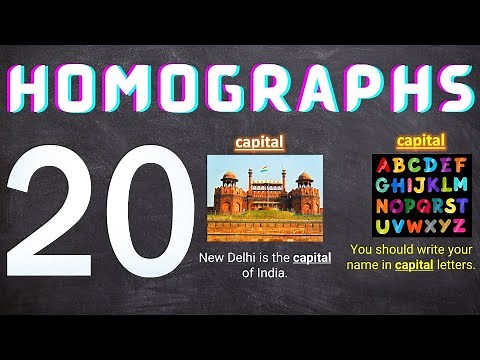Homographs- confusing words with same spelling and different meaning 20 Homographs Edifying insights