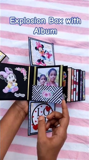 Explosion Box with Album Pages | Handmade Albums#shorts #handmadealbums #shortsfeed #viral#giftideas
