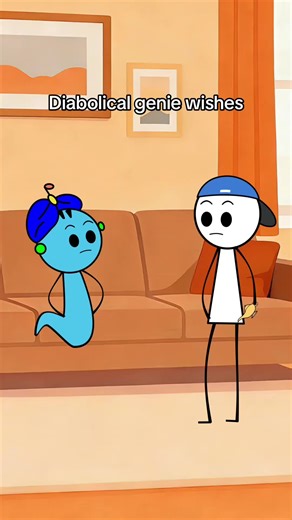 Diabolical genie wishes#animation #3wishes #wish #fyp #funny | Animation
