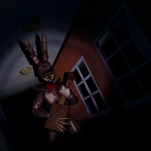 Nightmare Bonnie's Creepiest Form in FNaF 4… (FNaF Jumpscares)