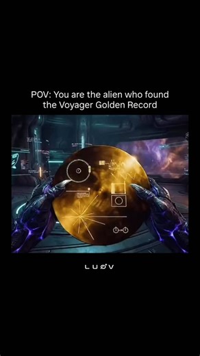 Luov on Instagram: "In 1977, humanity placed a message into the universe. It was sent aboard the Voyager spacecraft, which has since traveled more than 24 billion kilometers from Earth and passed beyond the edge of our Solar System. The Voyager Golden Record contains sounds of our planet, music from different cultures, images of life on Earth, and detailed instructions showing our exact location in the Milky Way using pulsars as cosmic landmarks. The disc is made of gold-plated copper and was en
