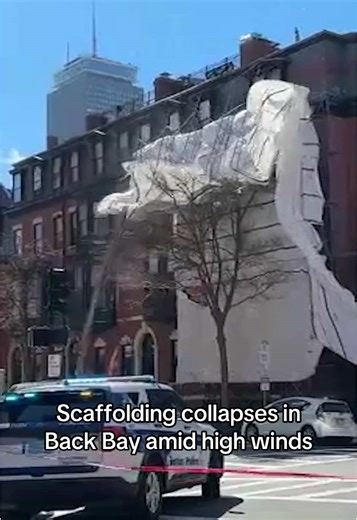 Scaffolding Collapse in Boston Amid High Winds