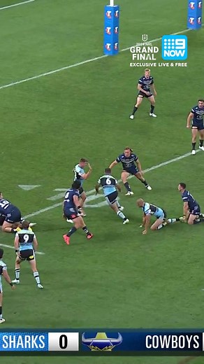 Do you think this was a penalty try? 🤔 #NRLSharksCowboys | LIVE and FREE on 9Now #9WWOS #NRL #NRLFinals