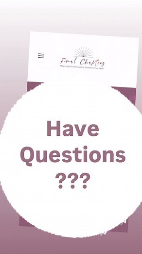 We know late-life and end-of-life planning aren’t easy topics. That’s why we created a space for the questions people want to ask but often don’t. Whether you’re just curious or starting to plan, our FAQ is a good place to begin. Clarity makes everything feel a little less overwhelming. 📌 Tap the link in bio to explore. 💬 Share this with someone who needs it. finalchapters.net #FinalChapters #EndOfLifePlanning #FAQ #PlanAhead #PeaceOfMind #LegacyPlanning #StartTheConversation #LinkInBio #aging