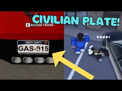 Using The NEW Civilian LICENSE PLATE as an UNDERCOVER COP! | ERLC Roblox