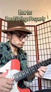 🎸 How to: Bend a String Properly #stringbending #bluesguitar