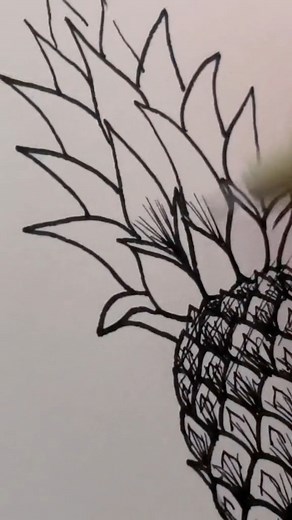 65K views · 6.4K reactions | #pineapple #drawingtutorial #arttutorial #lifehacks #howtodraw #learntodraw #howto #reels #viral | CrescentArts | Facebook