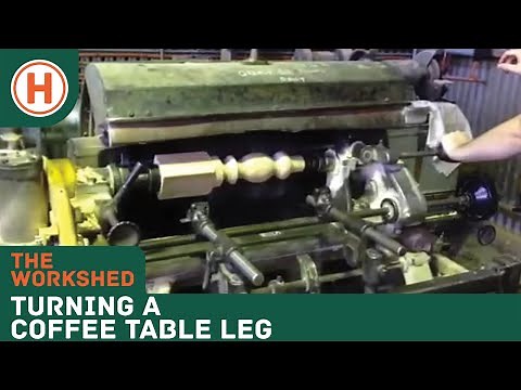 The Workshed: Turning a leg on a Mattison rotary knife lathe | HAMMERSMITH
