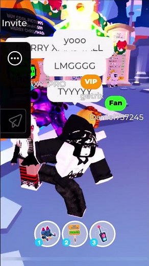 Getting donated 1k again in PLS Donate (Merry Christmas :)) #roblox #donation #plsdonate #shorts