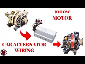 How To Connect BLDC Speed Controller To Car Alternator // Powerful Electric Motor