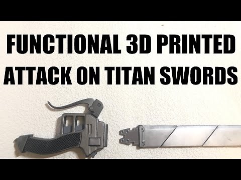 FUNCTIONAL 3DMG SWORDS 3D PRINT - (ATTACK ON TITAN)