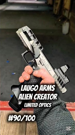 Szybki test pistoletu #90/100 | LAUGO ARMS ALIEN CREATOR LIMITED OPTICS | #strzelnica #laugoarms