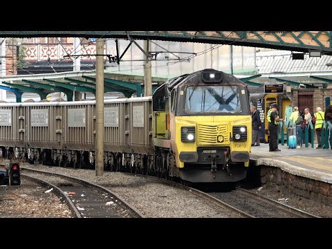 Fantastic Carlisle Variety. A Heavy Aggregate Train & the Blue Pullman, 3 Class 70s! 28 Aug 25