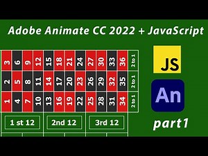 Adobe Animate CC 2022 tutorial - roulette game - JavaScript - HTML5 - part1
