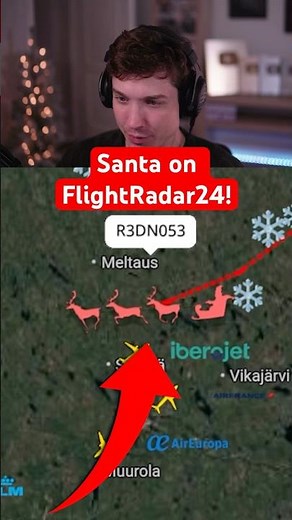 Santa on FlightRadar24!
