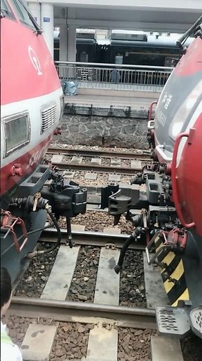 The evolution of train car hooks to automatic couplers! #train