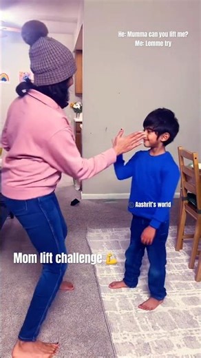 Mom lift challenge 💪 #youtubeshorts #ytshorts #trending #shorts #shortsfeed