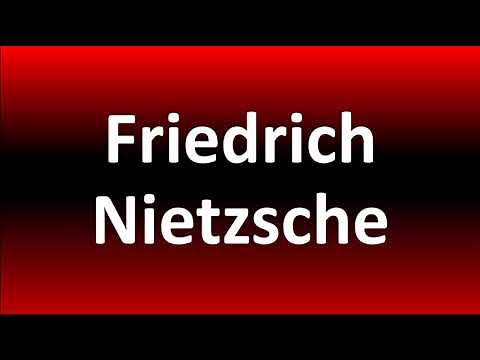 How to Pronounce Friedrich Nietzsche?