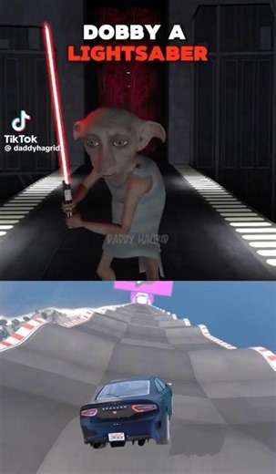 Dobby has a lightsaber