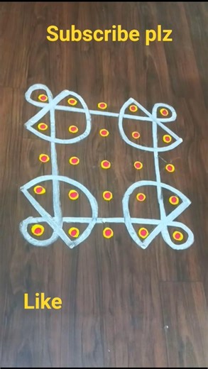 5*5 Easy muggulu and simple rangoli for begginers @chinni'sRangavalli #shorts #rangoli#muggulu#kolam