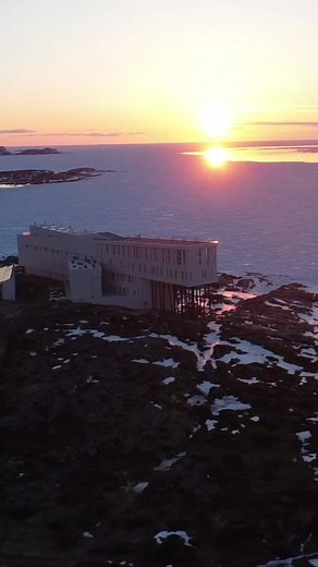 Fogo Island Inn. #FogoIsland #Newfoundland #ExploreNewfoundland #ExploreCanada #fyp #djimini2 #FogoIslandInn