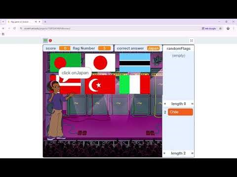 flag game on Scratch