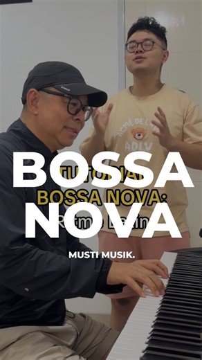Musti Musik by Dave Henokh on Instagram: "Tutorial main lagu bossa nova di piano🎹 Komen "BOSSA" buat dapat tutorial detailnya #mustimusik #tipspiano"