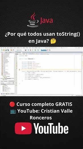 🚀 JAVA POO: ¿Para qué sirve el método toString()? 🤯 | Aprende Programación Orientada a Objetos ☕
