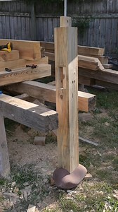 207K views · 1.6K reactions | Practice makes perfect Practicing scribing a timber frame post to stone #timberframe#timberframing#carpentry#carpentrywork#carpentryskills | Appalachian Wood Homestead | Facebook