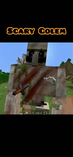 scary Golem #minecraft #CarryDepie #minecraftshort