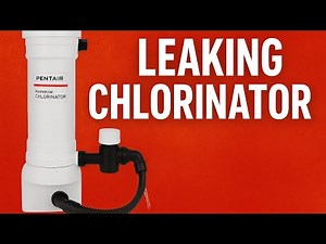 Pentair Chlorinator Leak fix: Rainbow Tablet Feeder