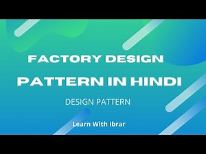 Lecture 01 Factory design pattern in Hindi with Real time Java examples ||design patterns tutorial