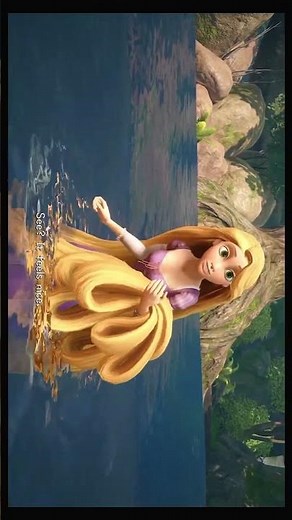 Kingdom Hearts 3 Kingdom of Corona; Playing in the Water with Rapunzel