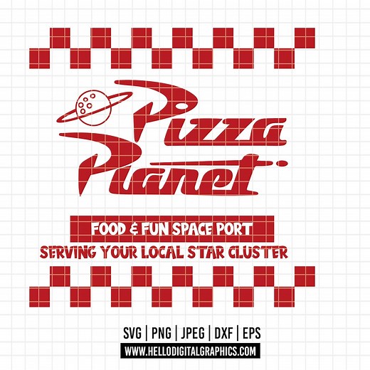 2109 - Toy Story Pizza Planet SVG, PNG, Eps-toy Story Pizza Planet Dtf. Disneyy Pizza Planet Clipart Vector. Pizza Planet Icon for Projects. - Etsy