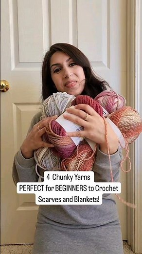 Chunky Crochet Yarns PERFECT for Beginners | Beginner yarns | Yarn to Crochet Scarves and Blankets