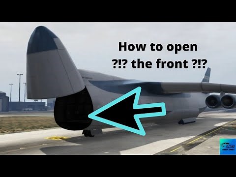 How to open the front of a cargo plane in gta 5 online