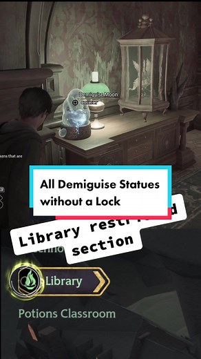 All Demiguise Statues that have no lock. #hogwartslegacy #secret #demiguise #demiguisestatues #puzzle #hogwarts #ps5