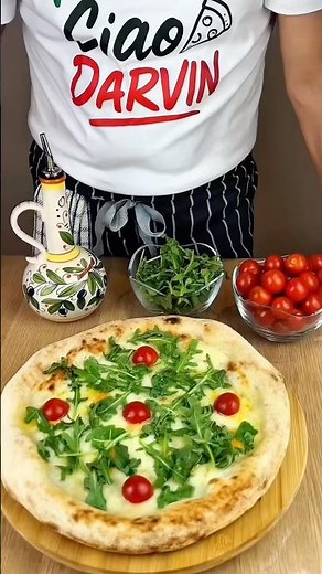 The BEST White 4 Cheese Pizza 🍕 🔥| Fresh Summer Pizza with Rocket & Cherry Tomato