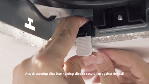 Commercial Electric 50 CFM Ceiling/Wall Mount No Cut Clip-Lock, Roomside Installation Square Bathroom Exhaust Fan, ENERGY STAR BF1101