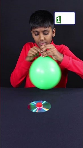Balloon Hovercraft: See How It Glides! 🎈✨ #ScienceExperiment