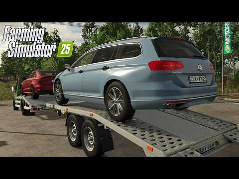 FS25 - Rumbler Tow Car wth Tow Trailer - CAR MOD for Farming Simulator 2025 ROLEPLAY | FS25 GAMEPLAY
