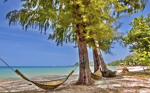 1小时天堂海滩大自然白噪音 海水潮汐声 鸟叫