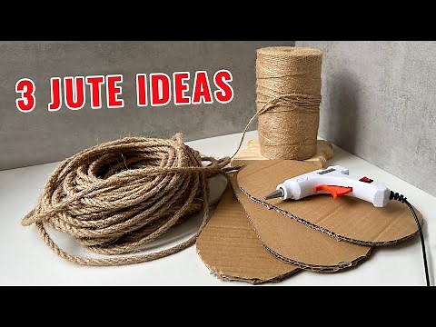 DIY!😍 THE 3 BEST IDEAS OF CRAFTS FROM JUTE ROPE AND CARDBOARD WITH YOUR OWN HANDS!