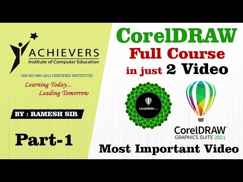 CorelDraw Full Course video | CorelDraw Complete Course Tutorial | Part-1