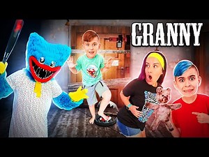 HUGGY WUGGY is GRANNY In Real Life (FUNhouse Family) Poppy Playtime Granny Mod