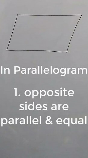 Properties of a Parallelogram #shorts